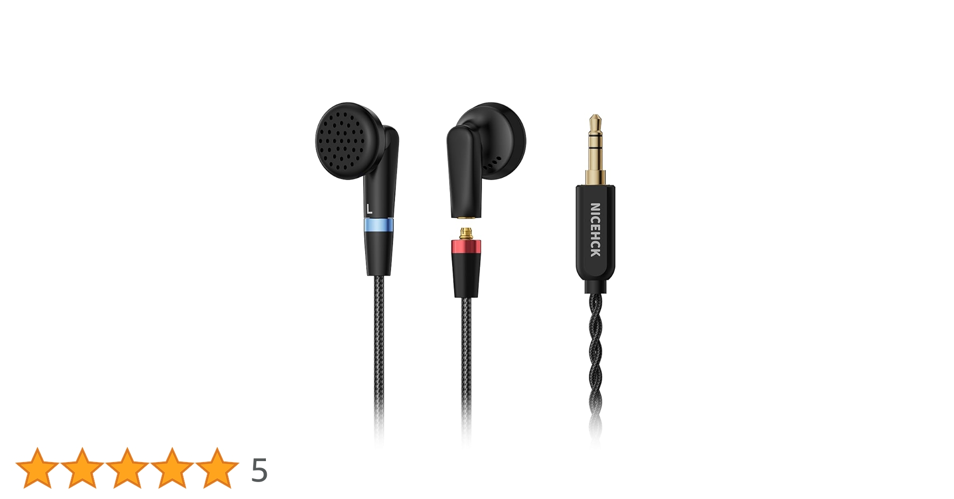 イヤホン nicehck ebx25ti NICEHCK EBX25Ti Earbuds HiFi IEM Wired Headset 3.5mm/4.4mm